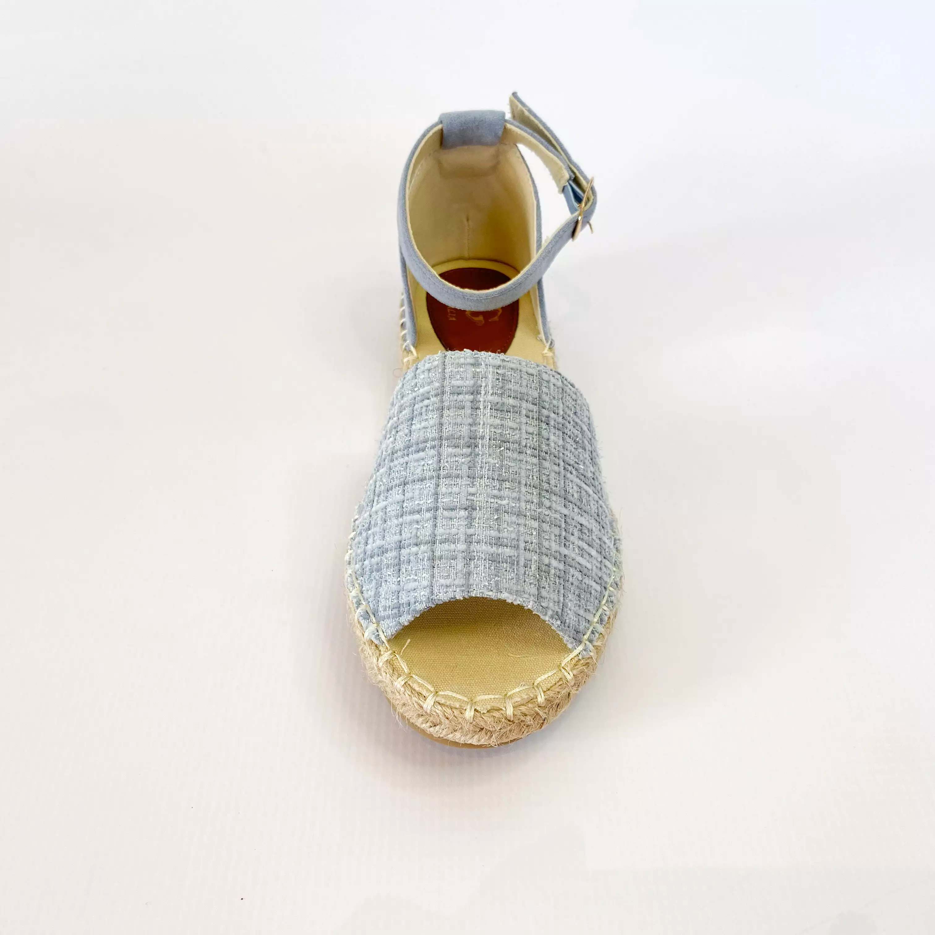 KG light blue open toe espadrille