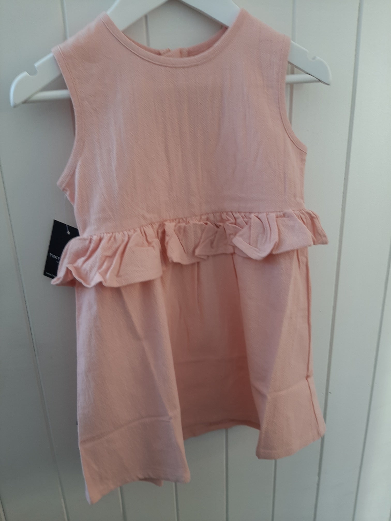 *Last One* Tiny Tribe Pink Peplum Dress - Size 7yr