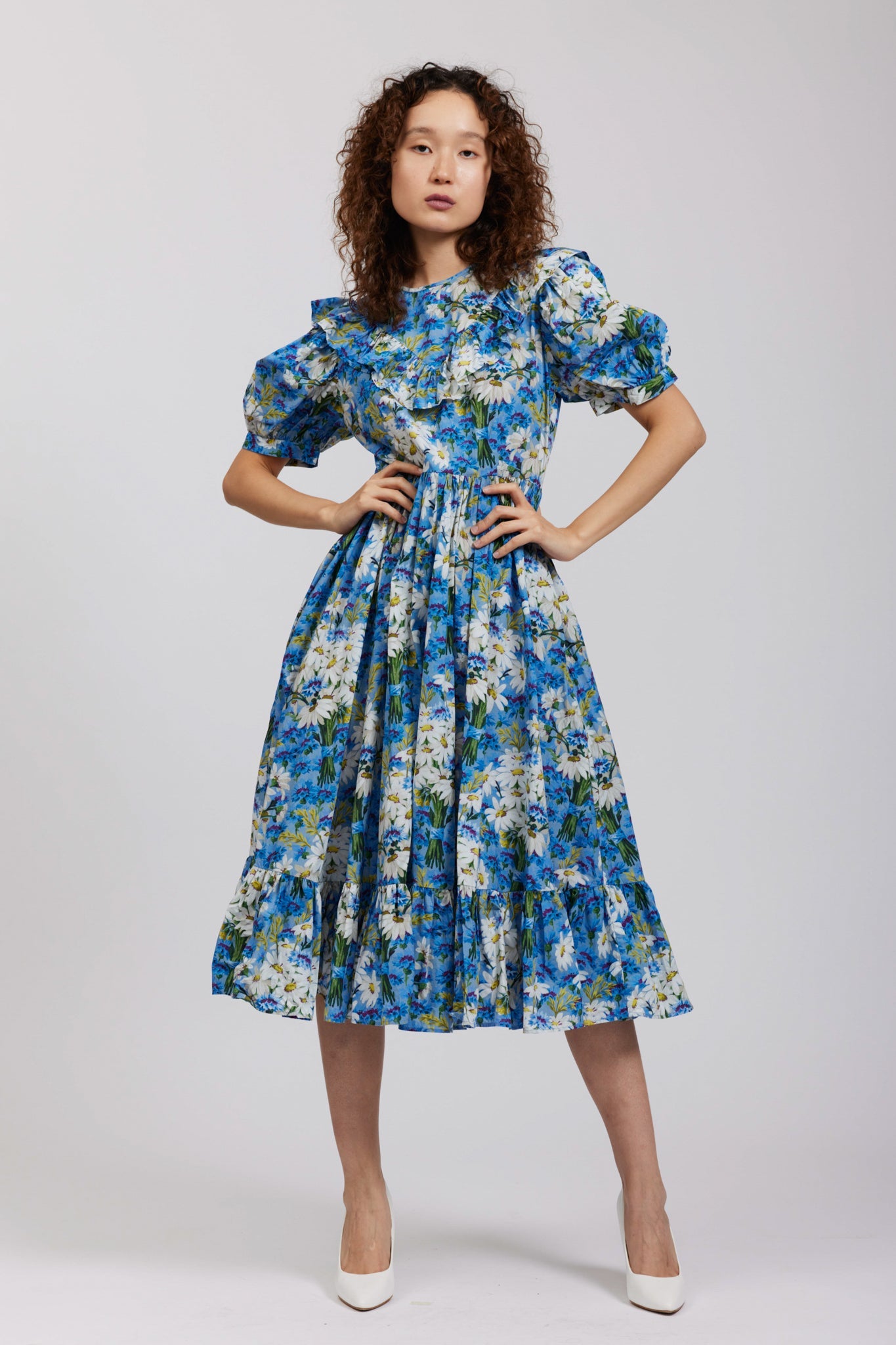 Laura Ashley x Batsheva May Dress in Mirfield