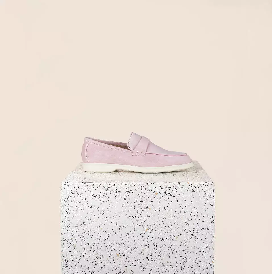 Lisa Strap Sneaker Loafer - Peony Suede SAMPLE SALE - FINAL SALE