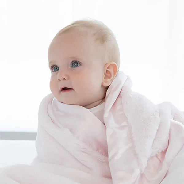 Little Giraffe Luxe Receiving Baby Blanket - Pink