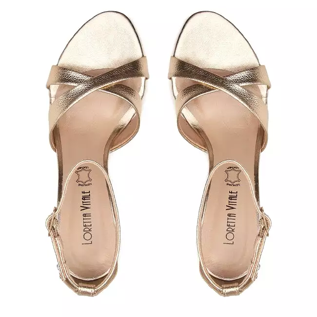 Loretta Vitale Gold Sandal