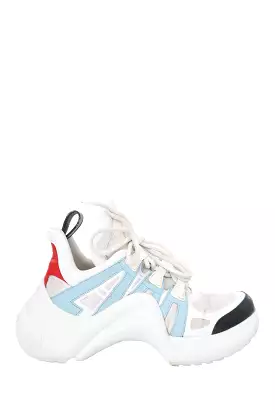 Louis Vuitton White/Blue 'Arch Light' Sneaker Size 36