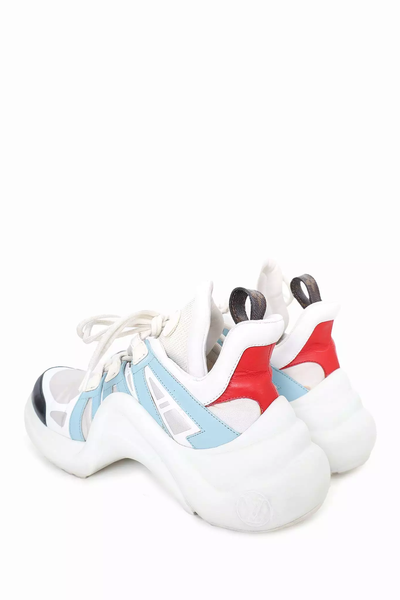 Louis Vuitton White/Blue 'Arch Light' Sneaker Size 36