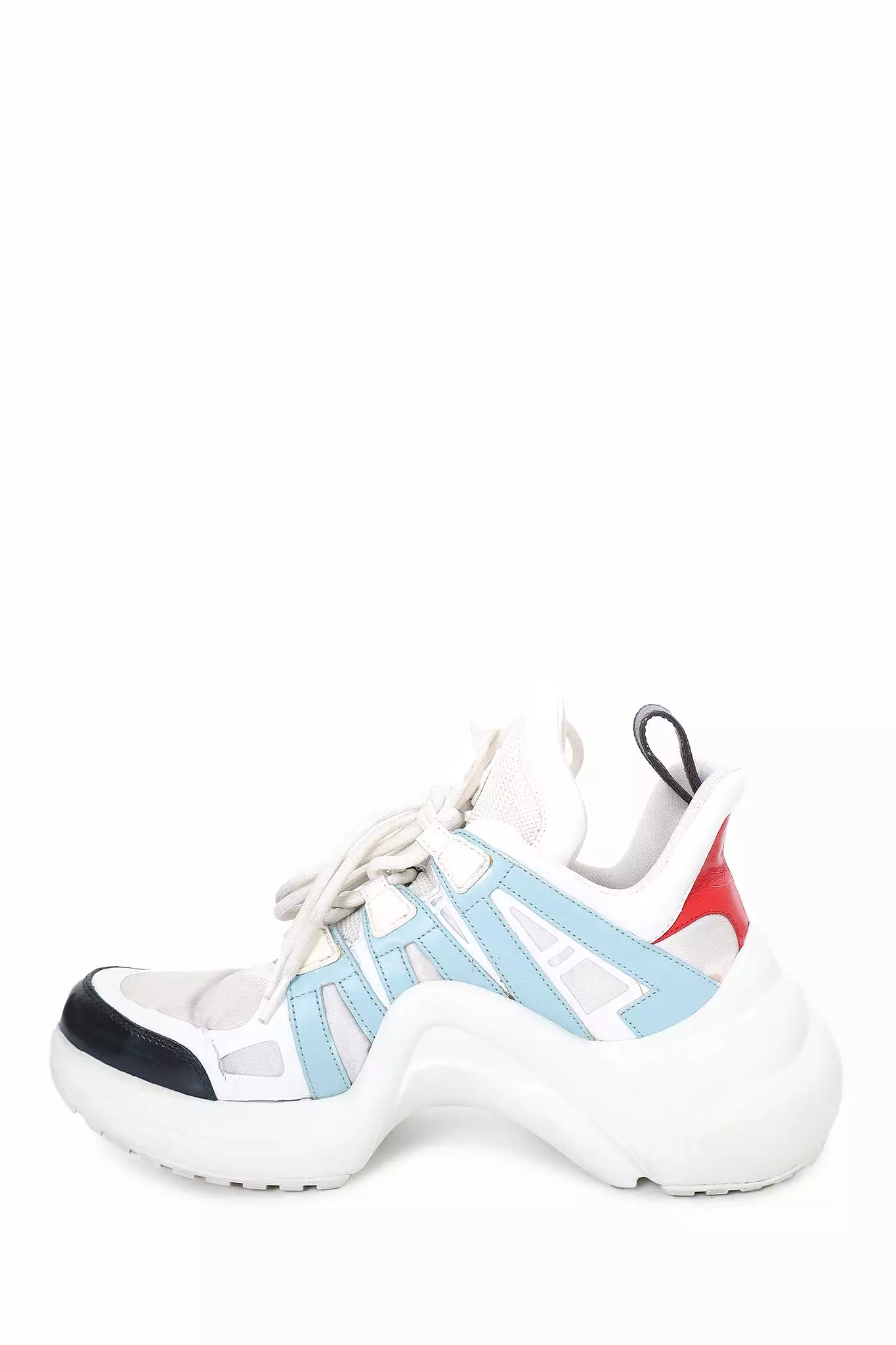 Louis Vuitton White/Blue 'Arch Light' Sneaker Size 36