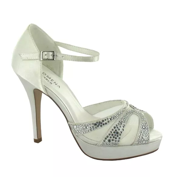 Membur AMELIA Platform Ivory Sandal 6508