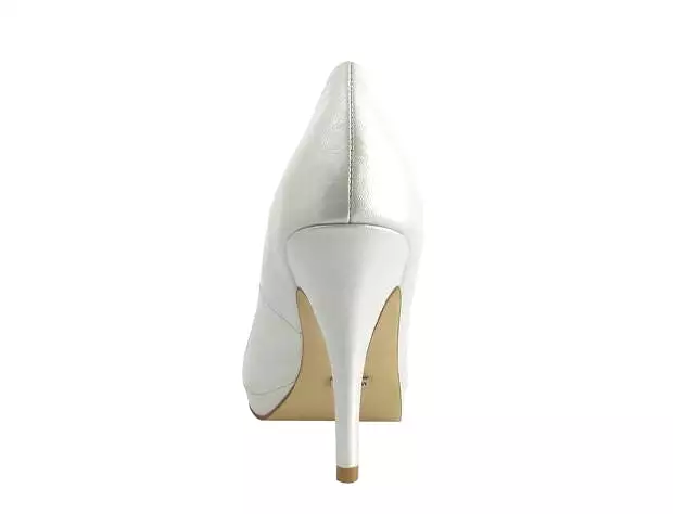 Menbur Rosana Ivory Peeptoe shoe - 4811