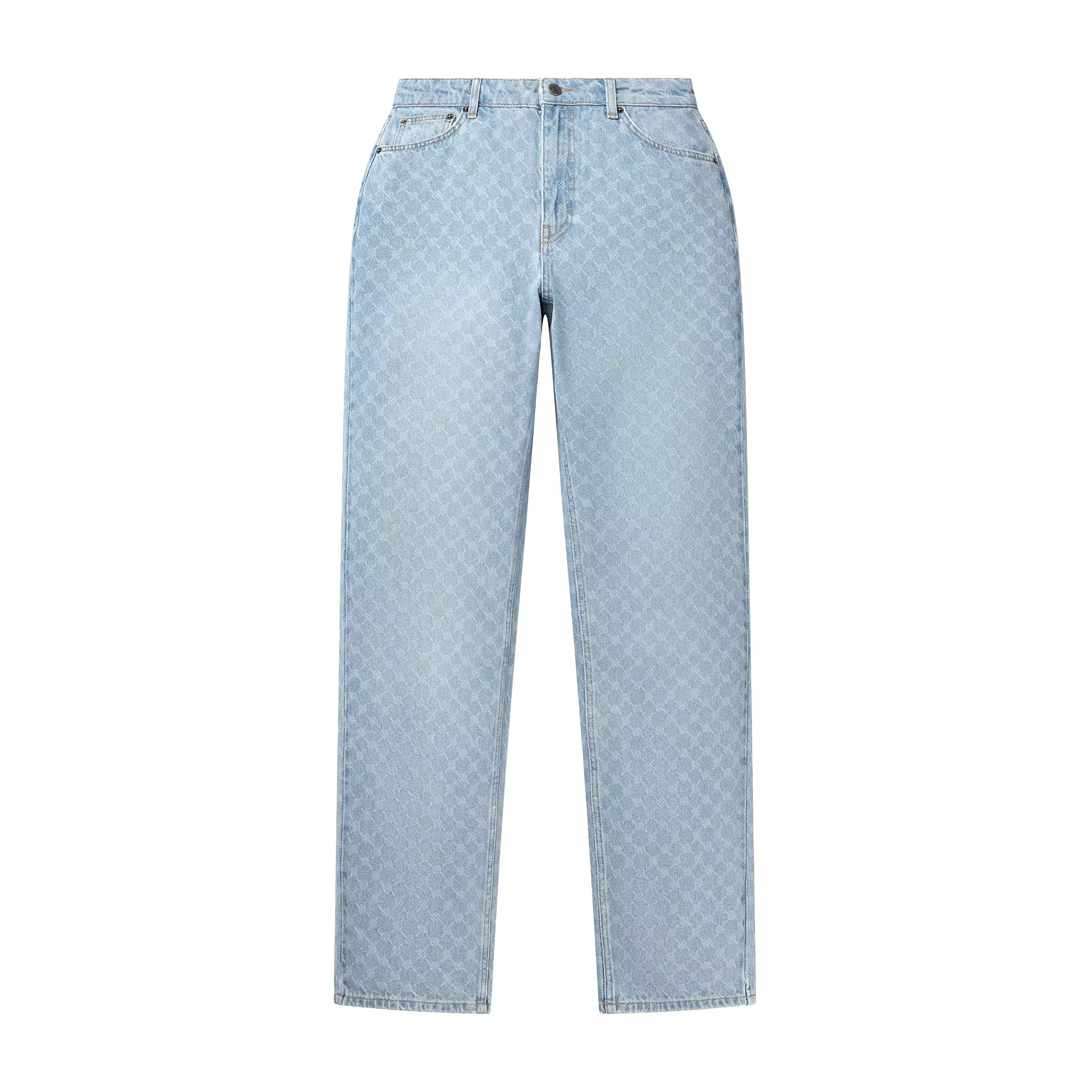 Mid Blue Avery Monogram Jeans