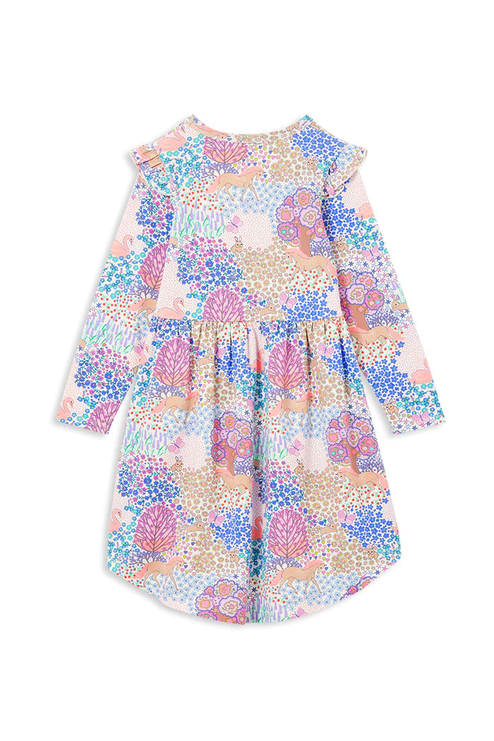 Milky - Patchwork Hi Lo Dress