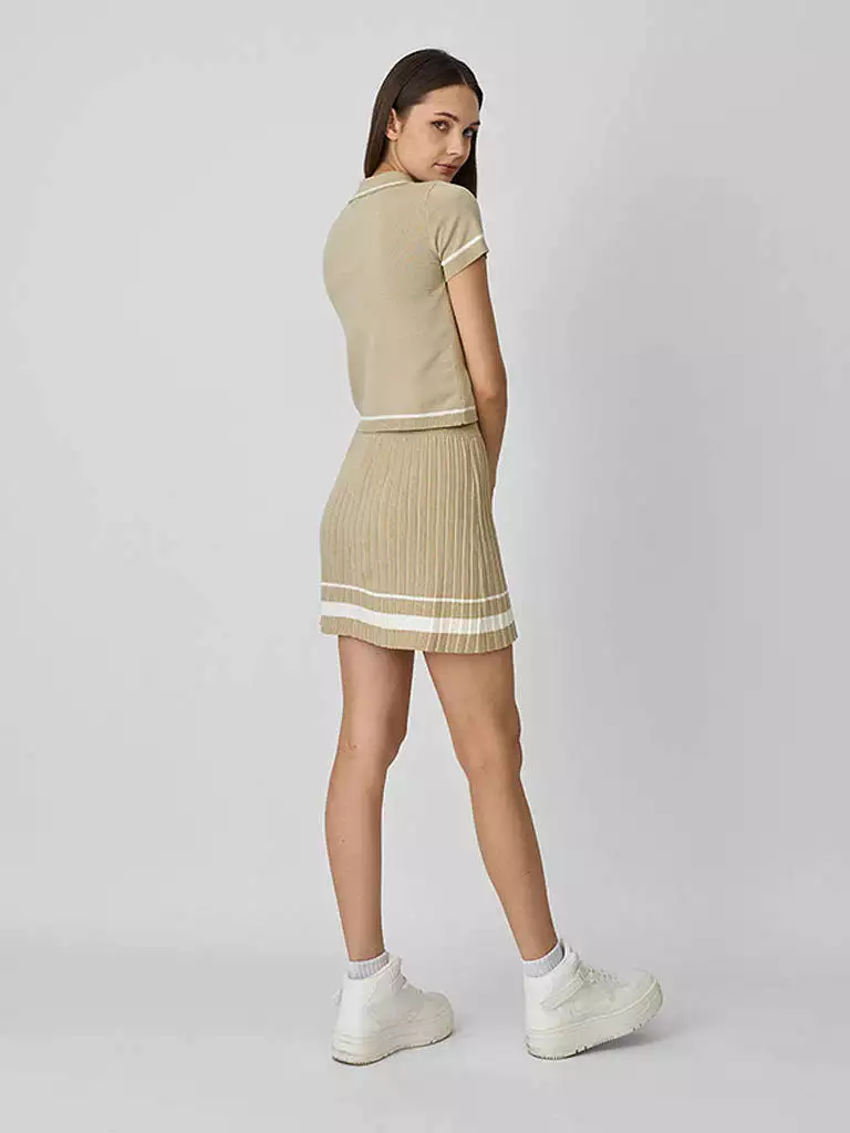 MINUS1 GOLF KNITTED SKIRT