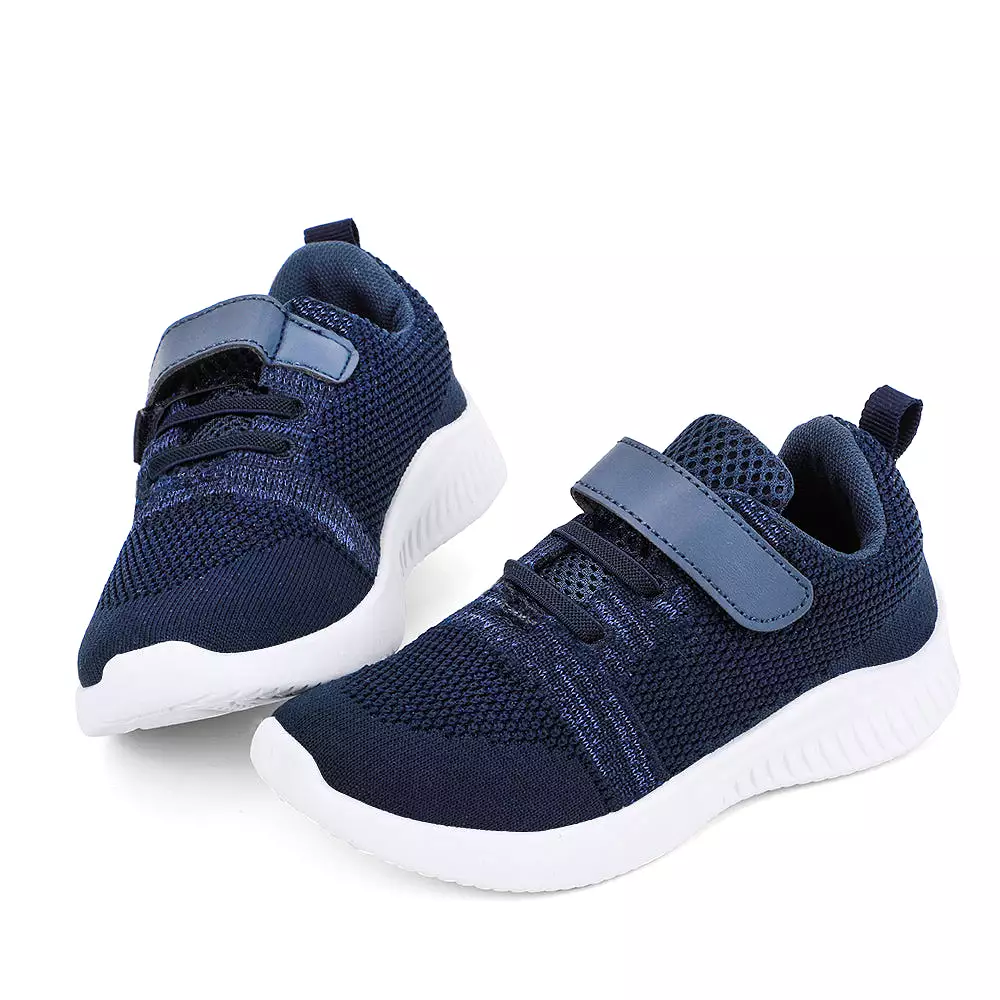 Nerteo Toddler Boys Tennis Shoes Kids Breathable Knit Sneaker