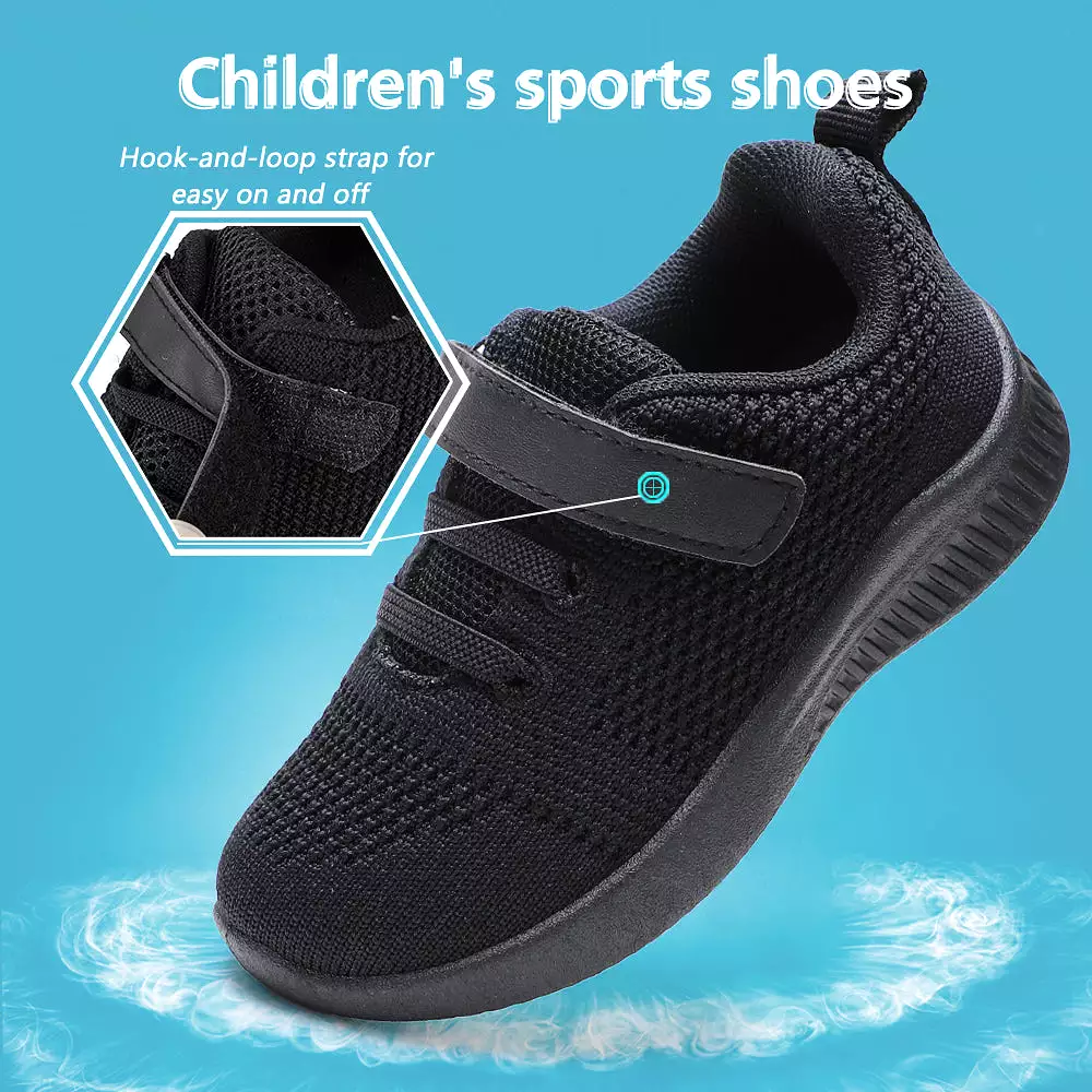 Nerteo Toddler Boys Tennis Shoes Kids Breathable Knit Sneaker