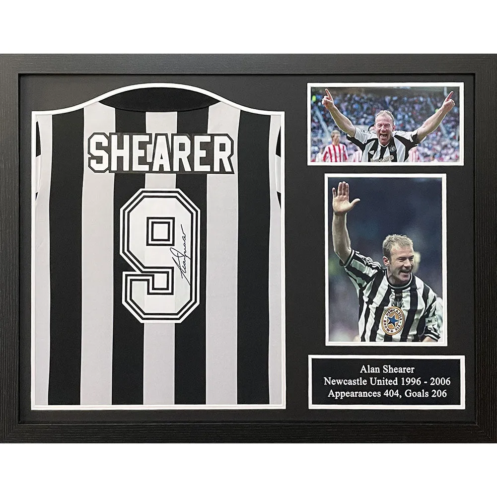 Newcastle United FC Shearer Signed Shirt (Framed)