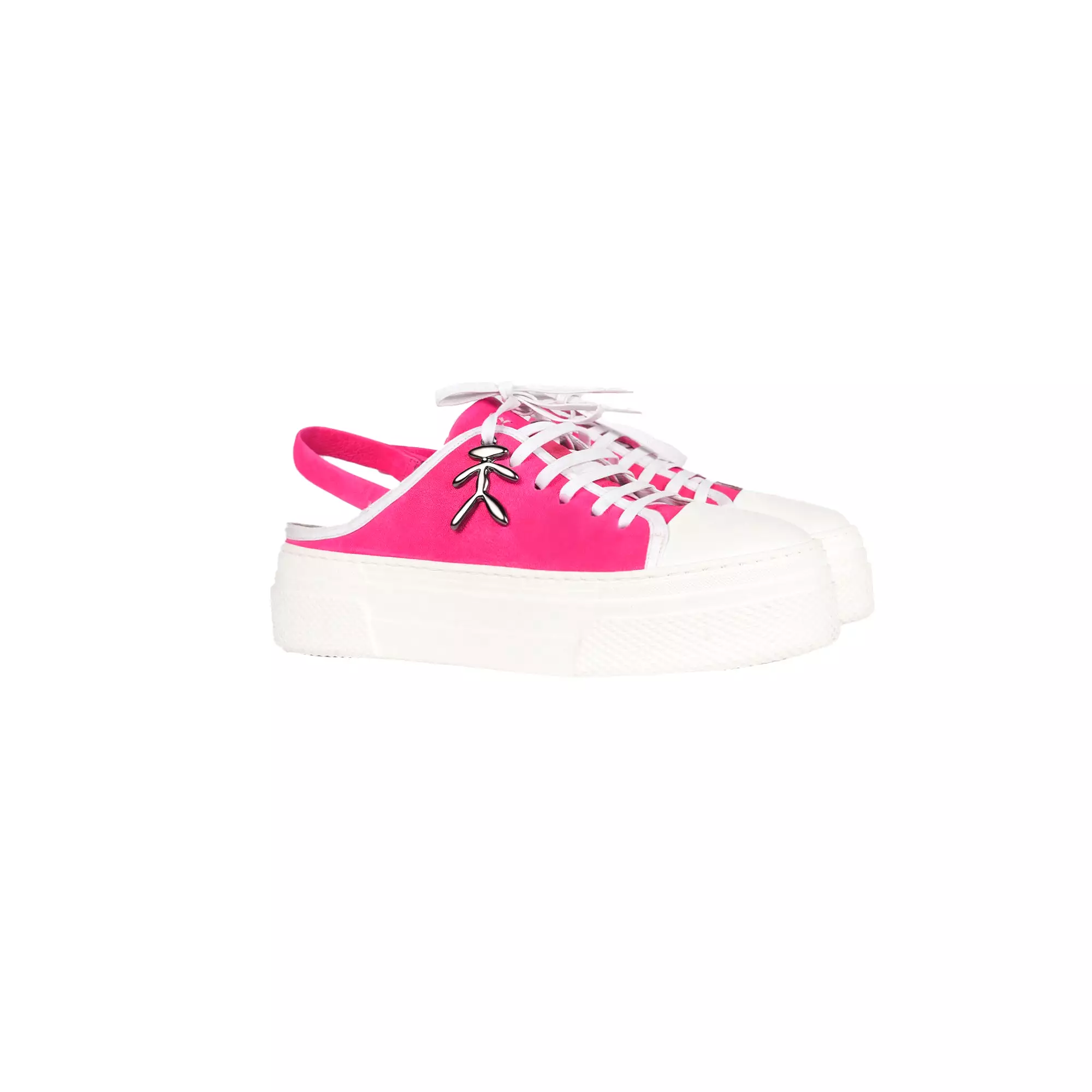 Open Back Sneaker Grattato Fuchsia