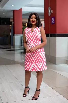 Pink ivory dress