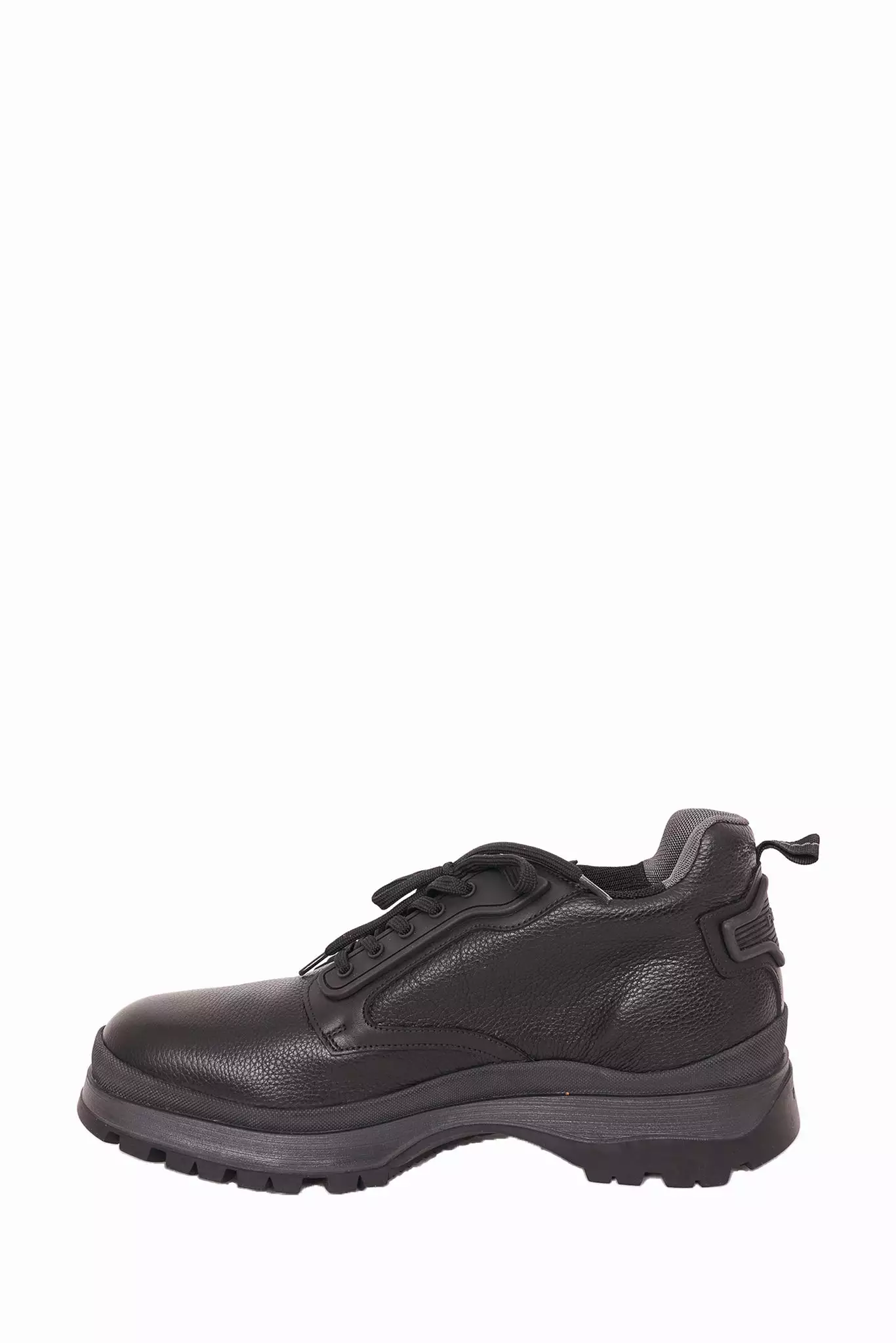 Prada Black Leather Lace-Up Sneaker Size 10