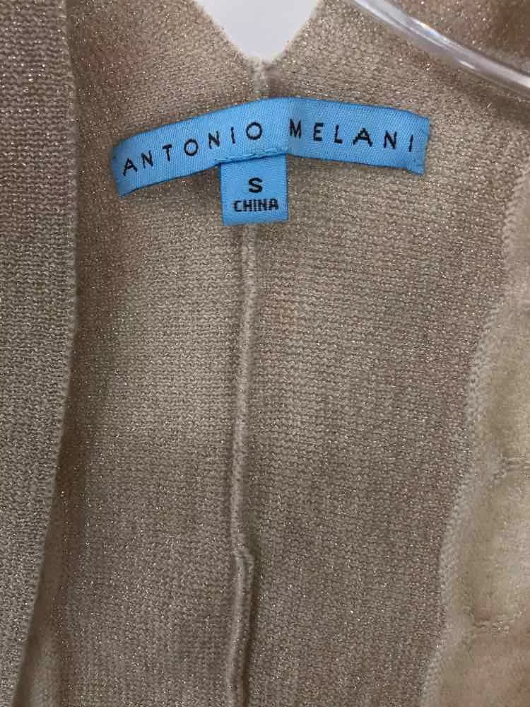 Pre-Owned Antonio Melani Tan Size Small Cropped Sweater