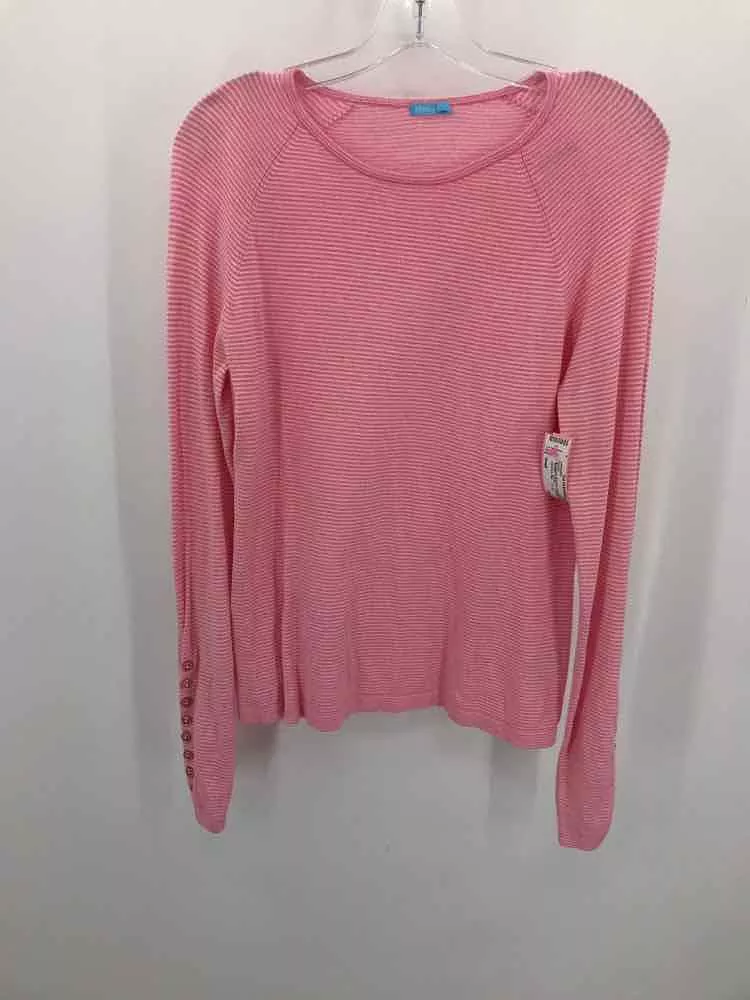 Pre-Owned J Mclaughlin Pink Size Small Stripe Sweater