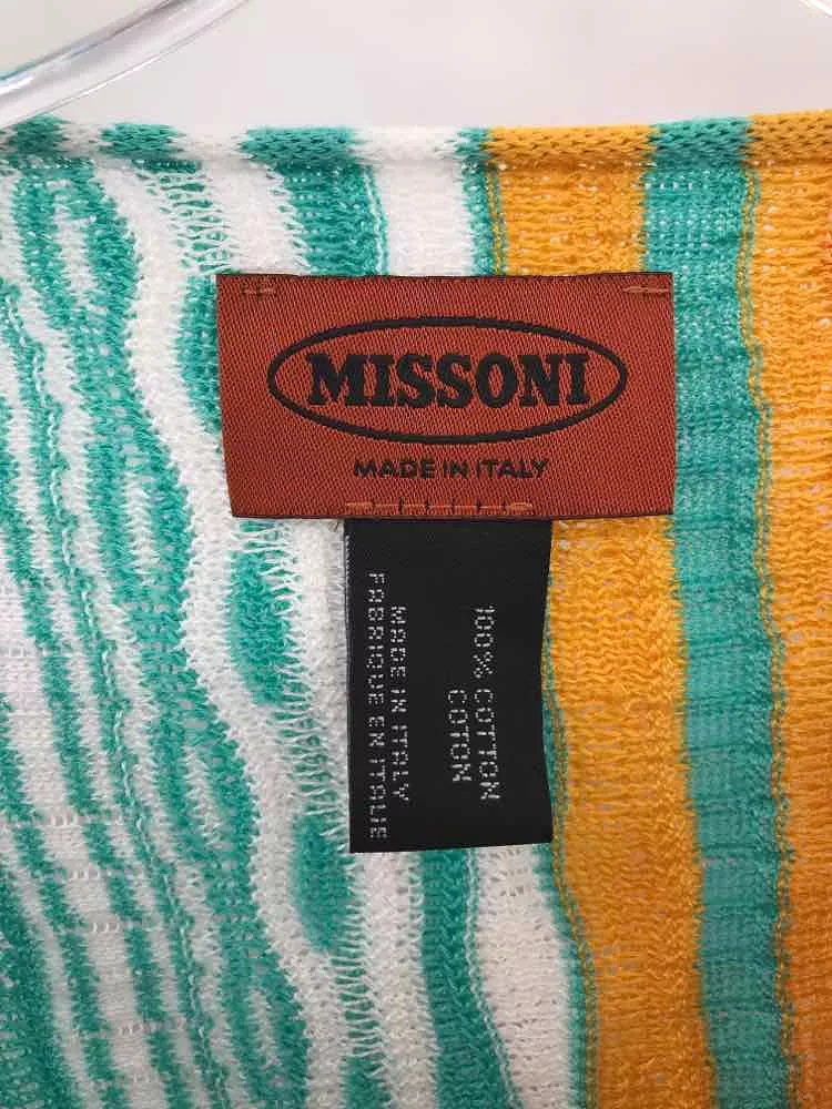 Pre-Owned Missoni Blue Size One Size Cotton Cropped Sweater