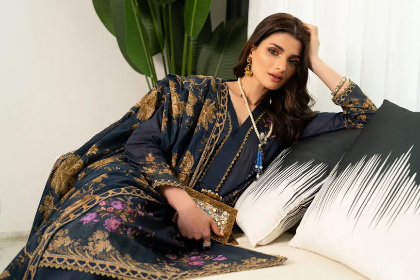 Regalia Salina Vol-08 Unstitched Digital Printed Lawn 3Pc Suit S8-08