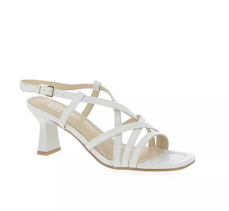 Regarde Le Ciel Off White Leather Sandal