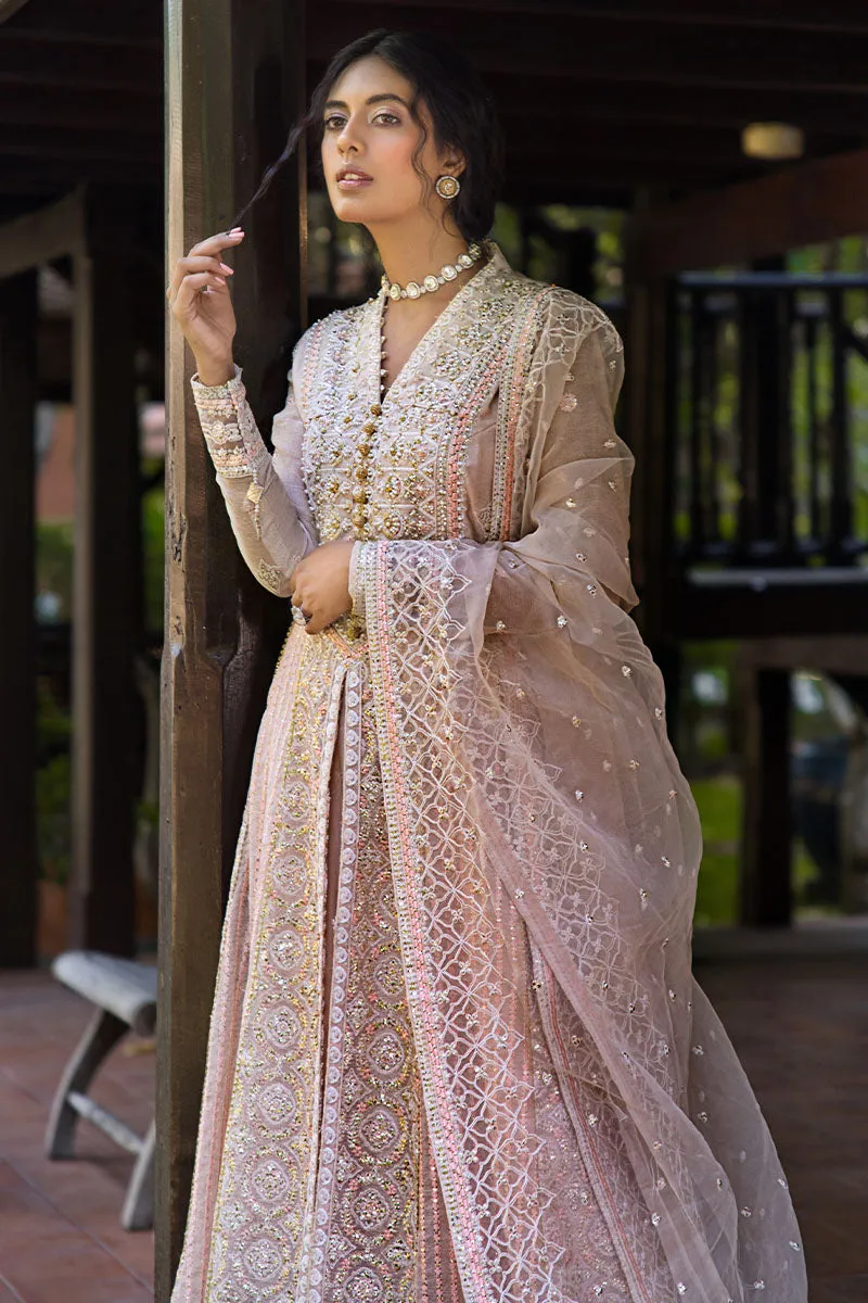 Roohi by Mushq Embroidered Khadi Net Unstitched 3Pc Suit MLF-04 Anika