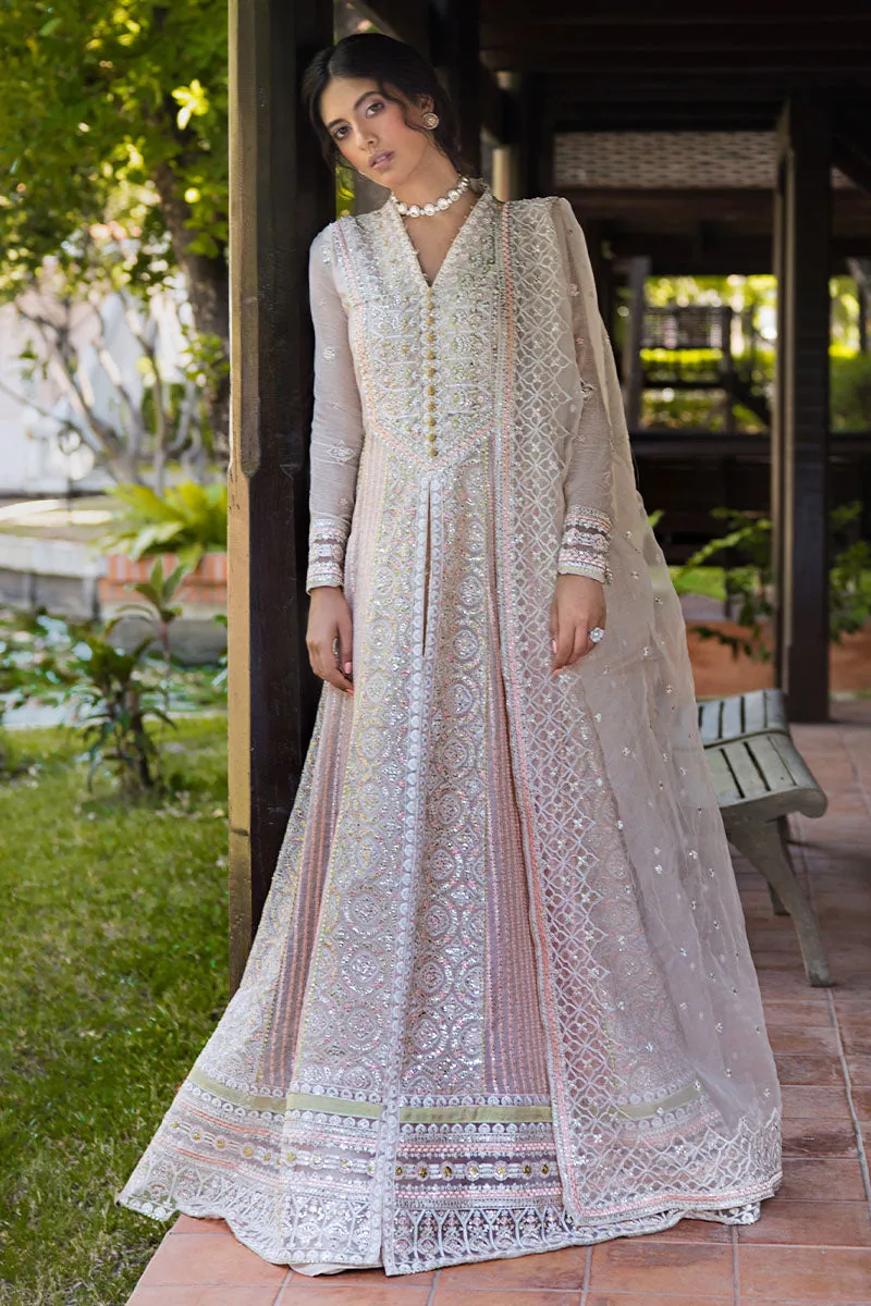 Roohi by Mushq Embroidered Khadi Net Unstitched 3Pc Suit MLF-04 Anika