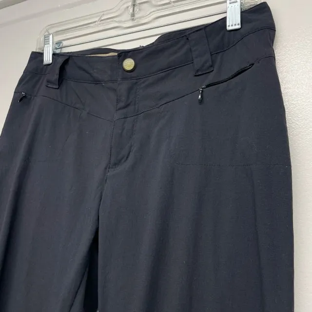 Royal Robbins Size S-6 Women's Black Solid Trouser Activewear Pants