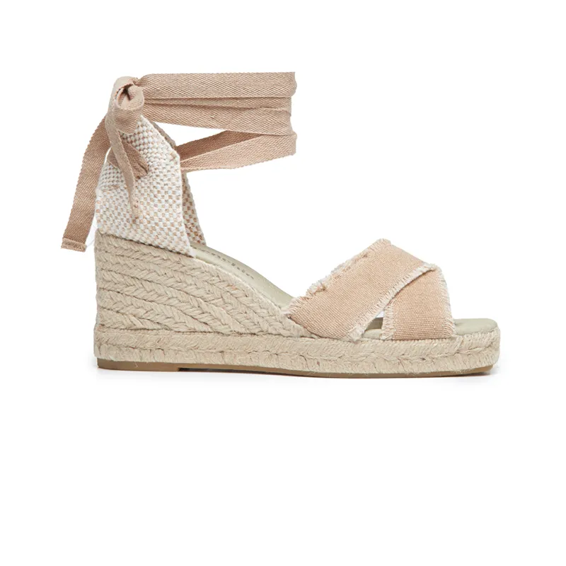 Sandal Espadrille in Tan