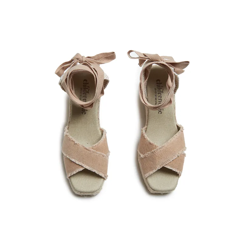 Sandal Espadrille in Tan