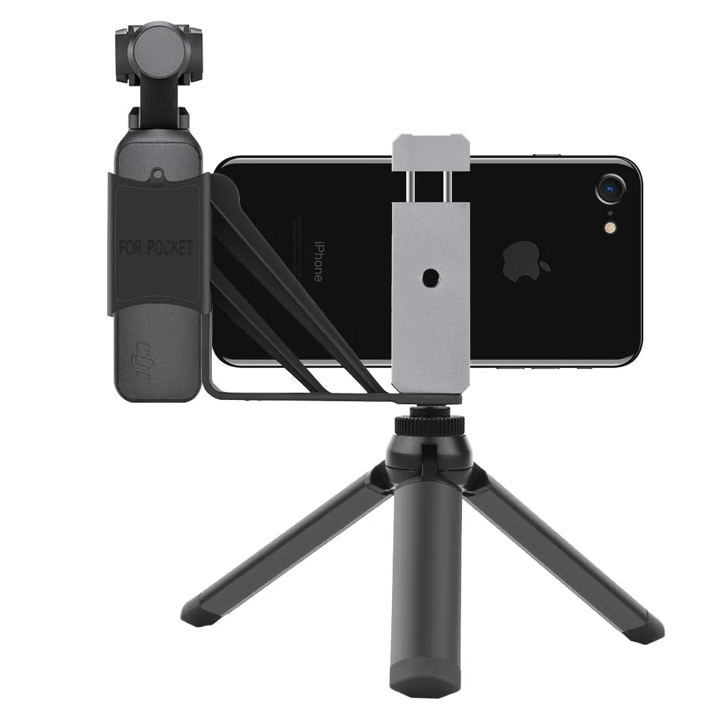 Selfie Mount Metal Tripod Foldable Handheld Gimbal Camera Accessories