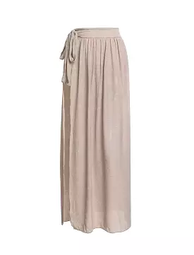 Sheer Tie Wrap Long Cover Up Skirt