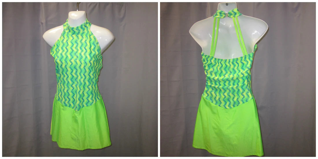 Skate Dress 102 Lime Adult  Medium Lime