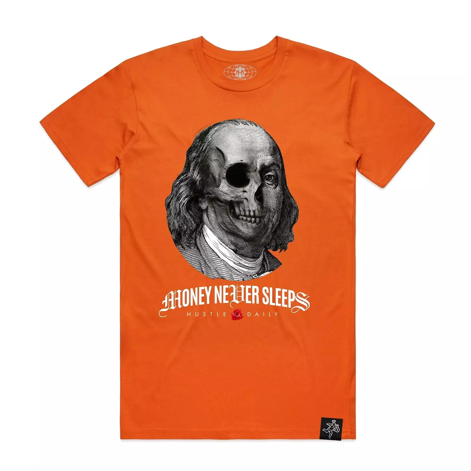 SKULL BEN TEE ORANGE