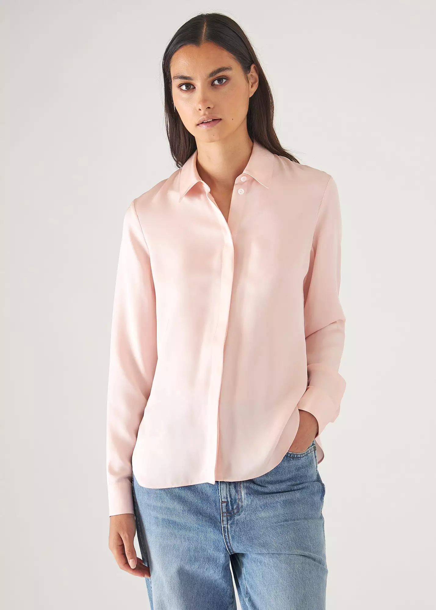 SLIM SILK SHIRT