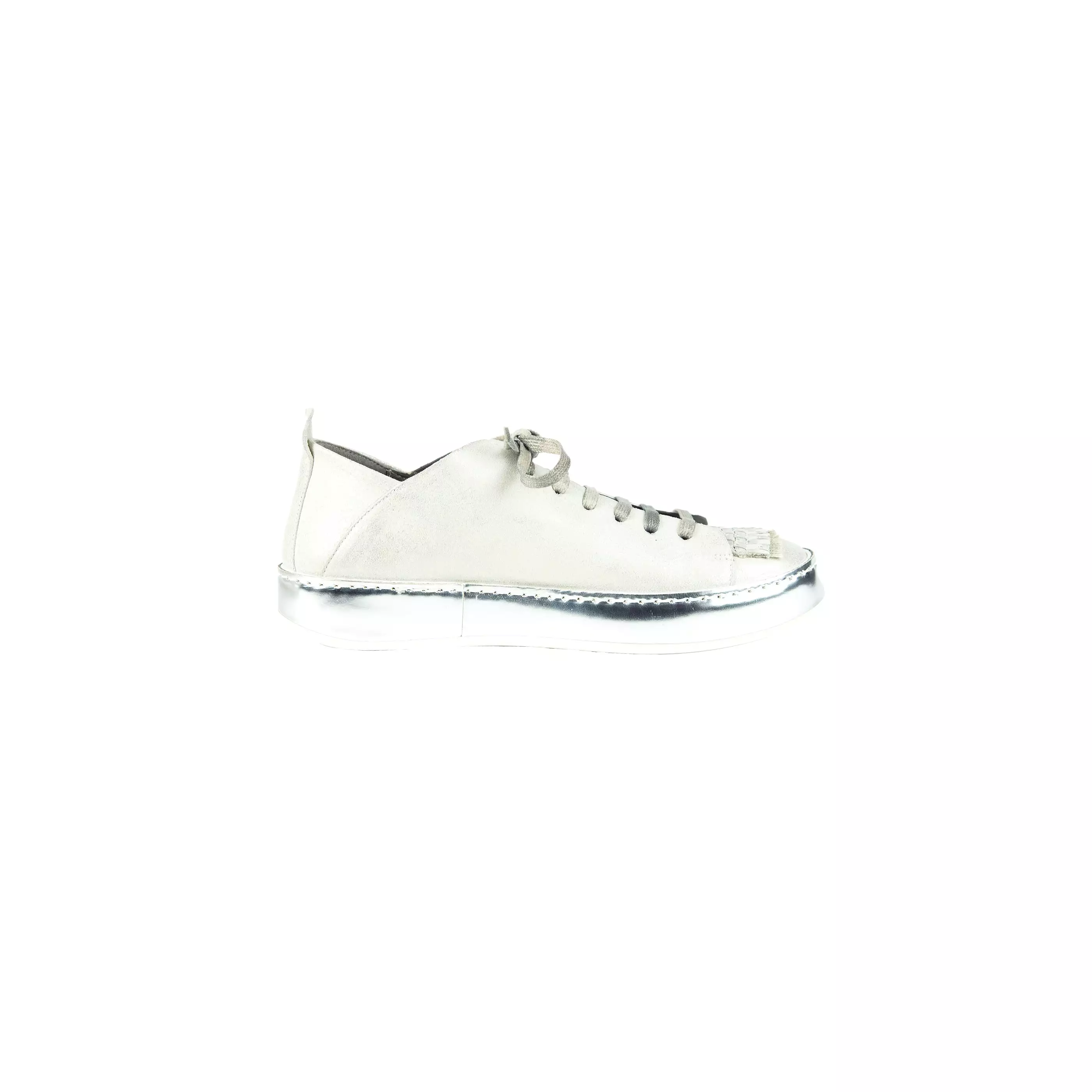 Sneaker Intreccio Metal Davè Chalk White