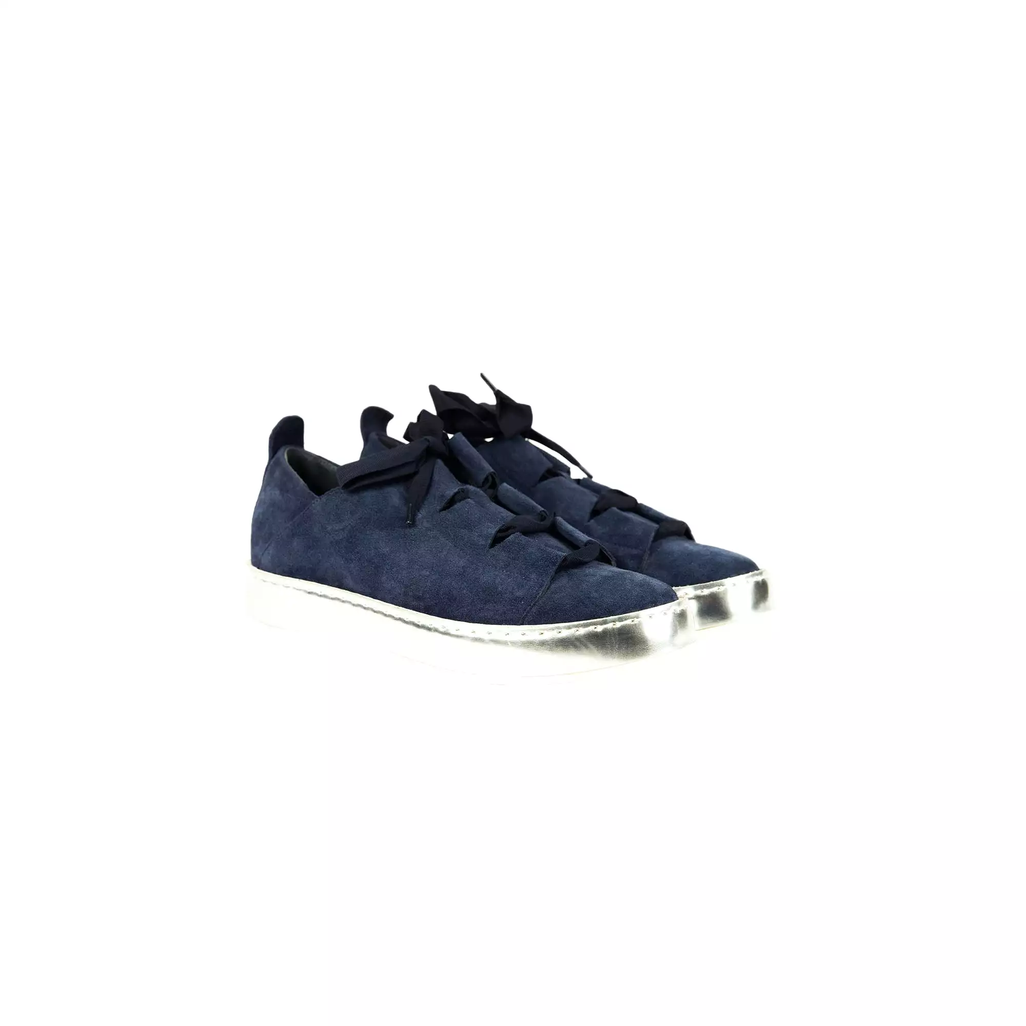 Sneaker Lacci Suede Deep Blue