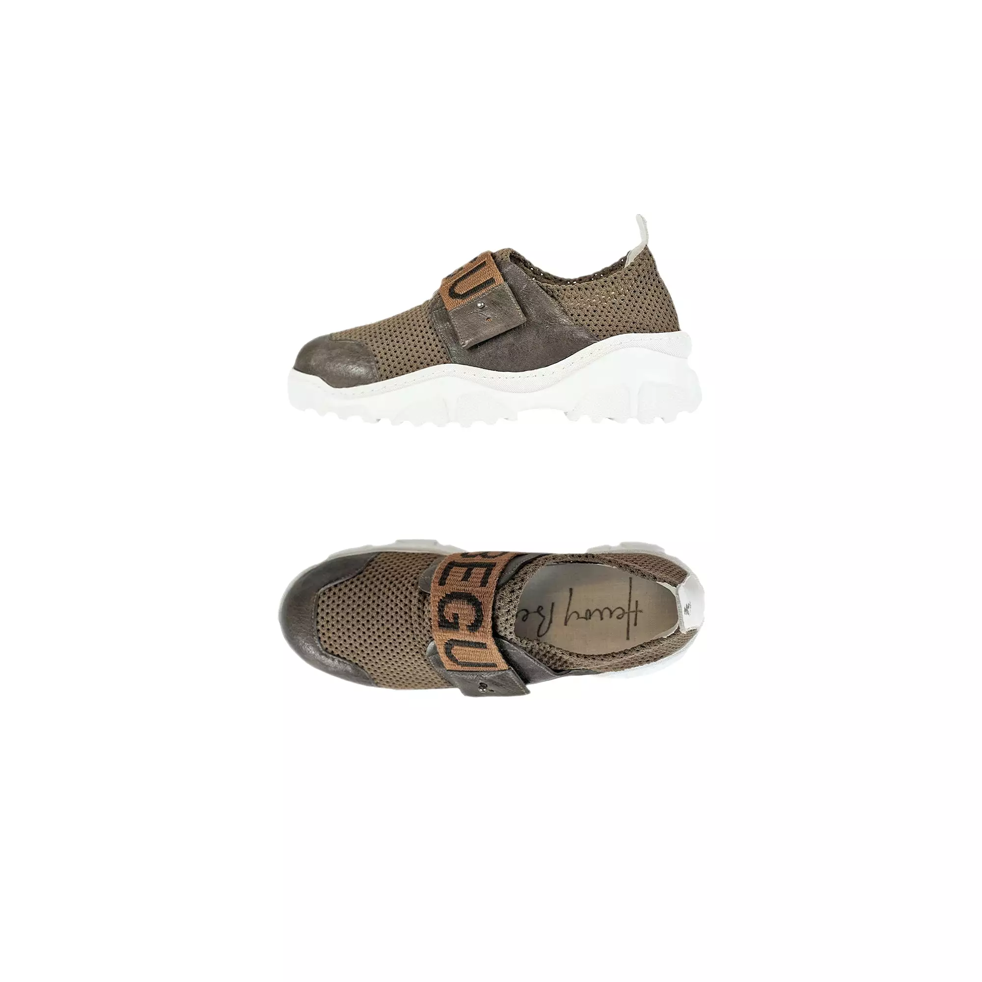 Sneaker Rete Stretch Olive