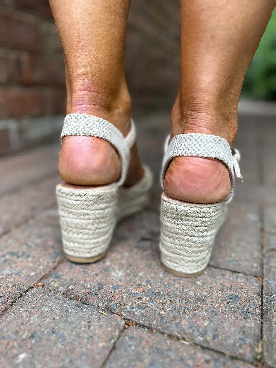 Stone Gold Shimmer Weaved Espadrille