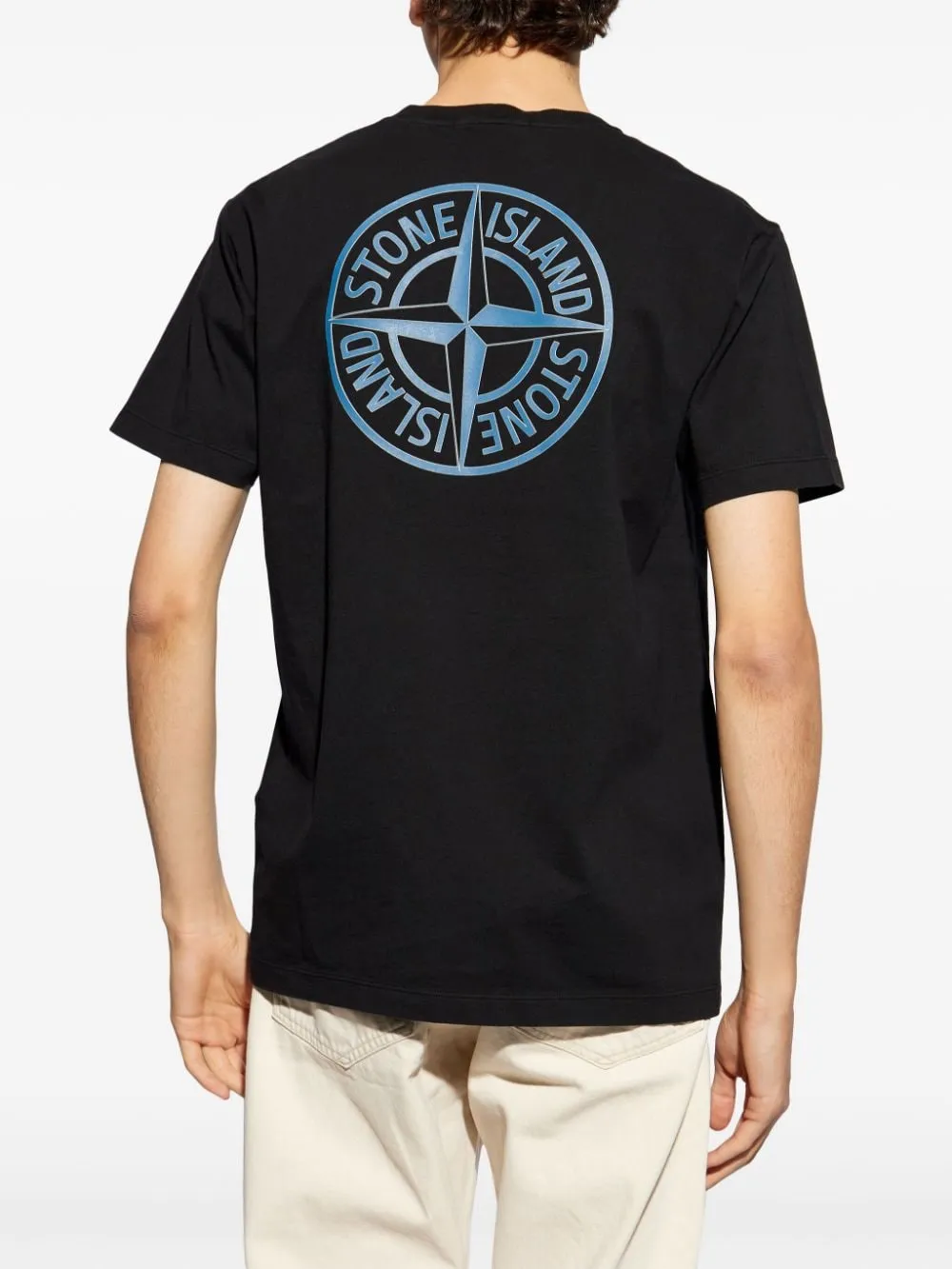 Stone Island - T Shirt black à logo