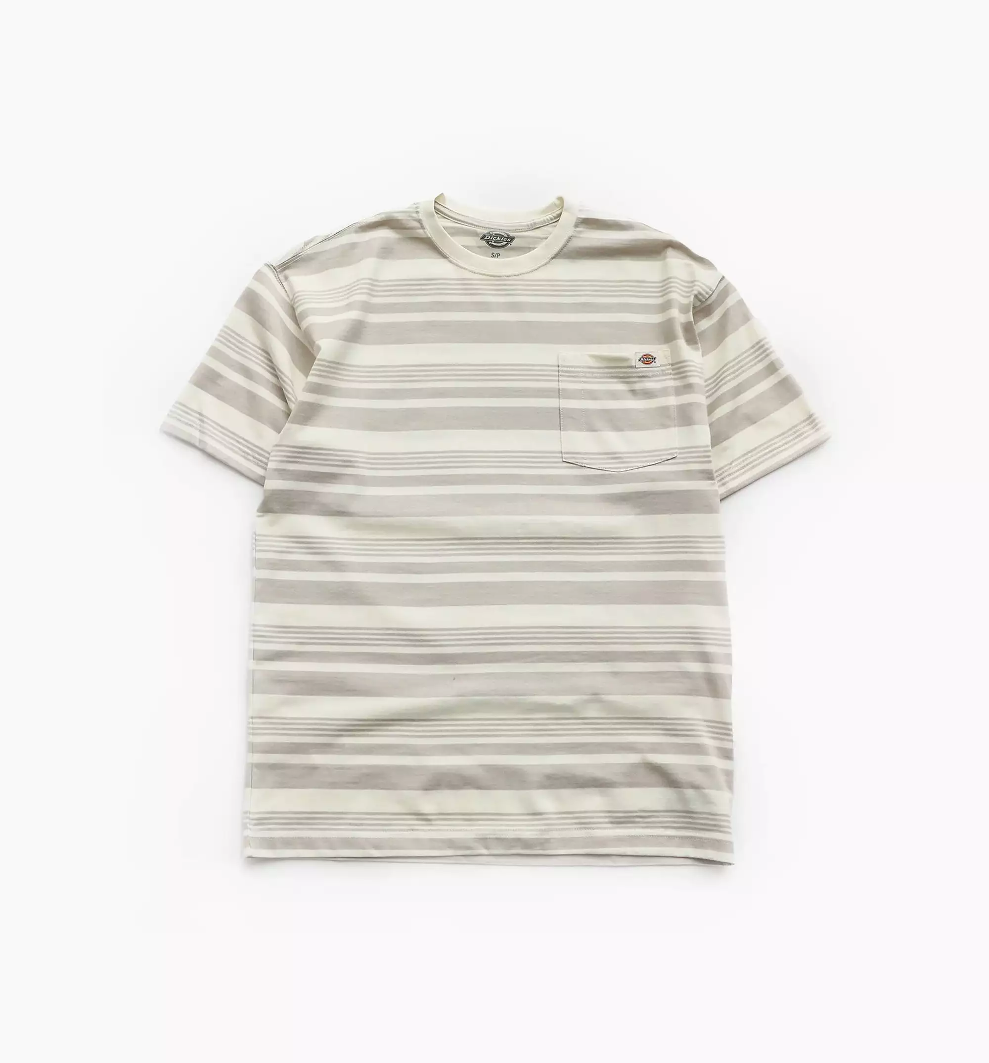 Stripe Pocket Tee Mens Short Sleeve Shirt - Grey