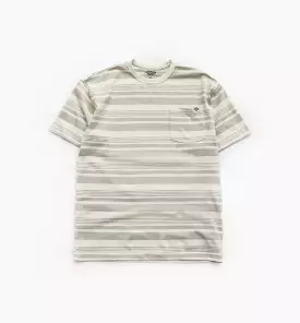 Stripe Pocket Tee Mens Short Sleeve Shirt - Grey