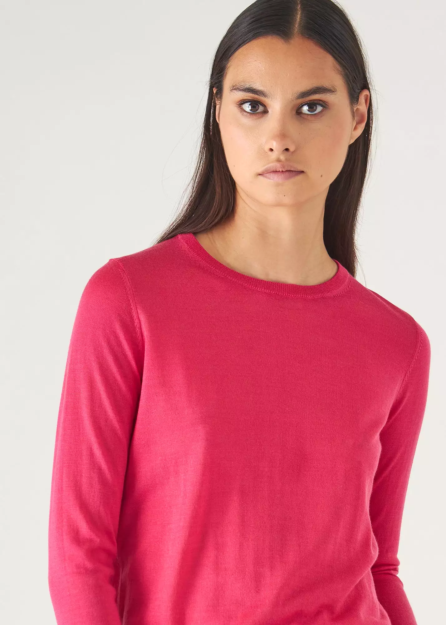 SUPERFINE MERINO LYOCELL CREWNECK SWEATER