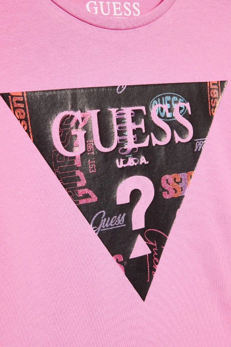 T-SHIRT ROSA CON LOGO GIRLS