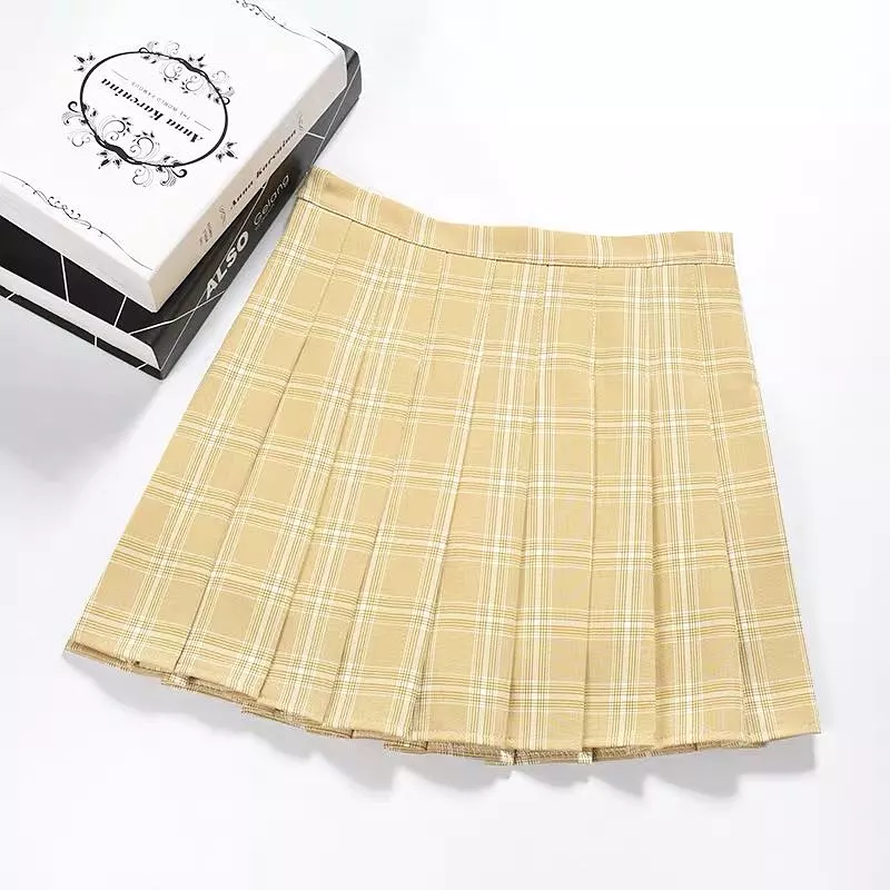 ULZZANG HIGH WAIST PLEATED SKIRT BY61076