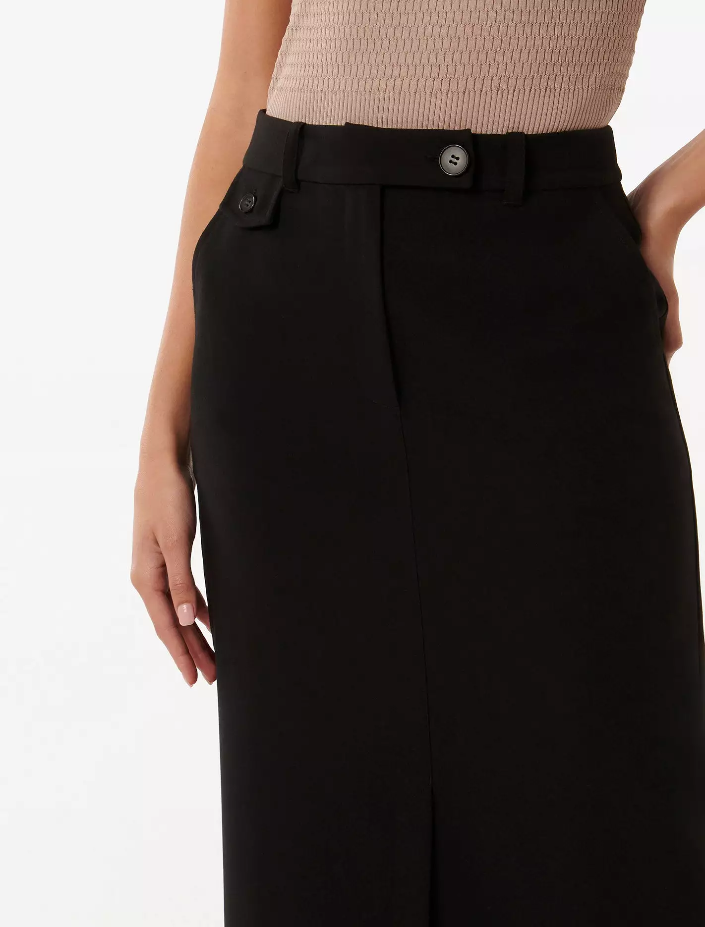 Uma Button Detail Skirt