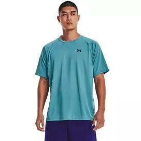 'Under Armour' Men's Tech 2.0 Textured T-Shirt - Glacier Blue