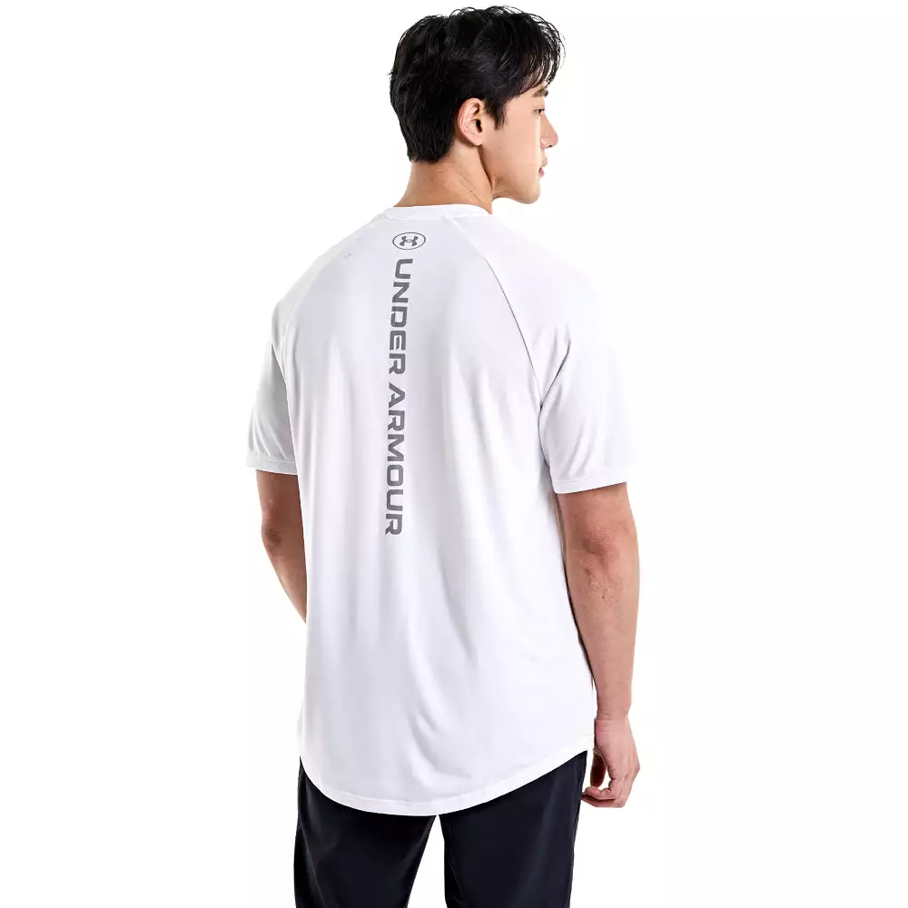 'Under Armour' Men's Tech Reflective T-Shirt - White