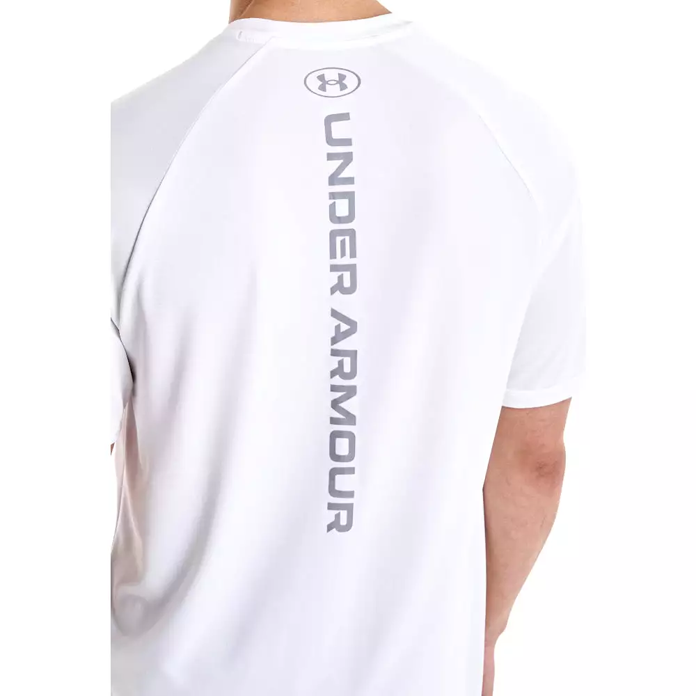 'Under Armour' Men's Tech Reflective T-Shirt - White