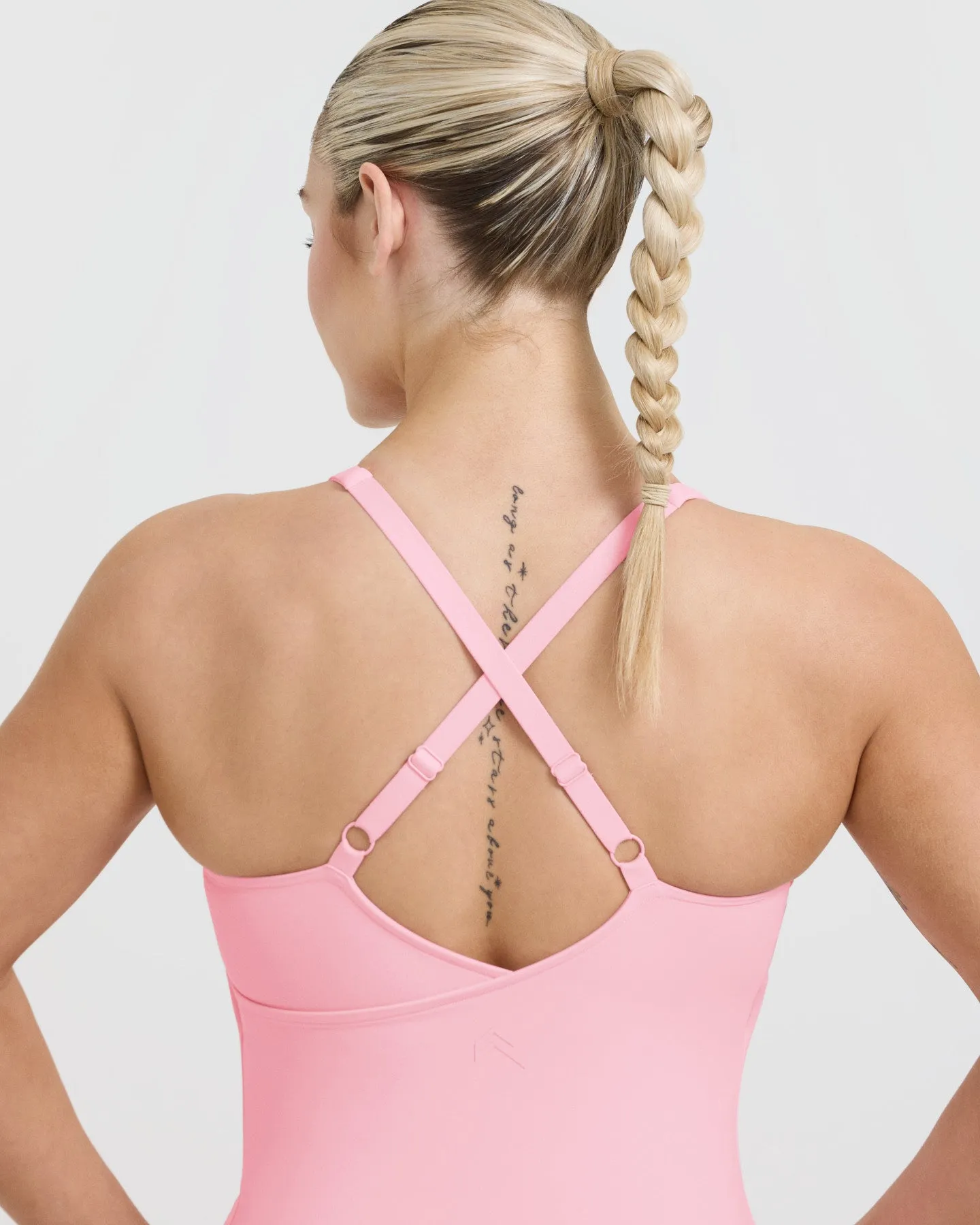 Unified V-Neck Cross Back Vest | Petal Pink